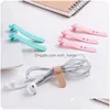 Other Home Storage Organization Sile Wirewrapped Headset Earphone Clip Storage Soft With Buckle Adjustable Winder Portable Student Dhysl