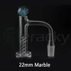 Smoke Nail Fully Welding Control Tower Quartz Banger Nagel mit abgeschrägter Kante mit 14/22 mm Marmor für Dab Rigs Glaswasserpfeifen Bong