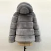 Women's Fur Faux HJQJLJLS Winter Thick Warm Coat Hooded Women Long Sleeve Fake Jacket Luxury Artificial Fuzzy 221122