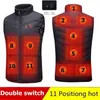 Men's Vests Winter 11 Areas Heated Camouflage Men Keep warm USB Electric Heating Jacket Thermal Waistcoat Hunting Outdoor 221122