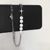 Cadeias Gótico Aço inoxidável Titânio Cross Pearl Cara Carker Chaker Clavicle Chain Golar Reflexão Voltar por atacado