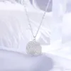 Okrągła rakieta nnecklace dla kobiet kolekcja biżuterii projekt mody srebrny wisiorek świąteczny