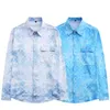 Men's Dress Shirts designer Shirt Luxury Slim Silk T-shirt Long sleeve Casual business clothing plaid brand 17 color M-4XL BURR 8888 R5LI