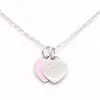Love Heart Necklace Designer مجوهرات قلادة قلادة فاخرة أزياء لرسالة المرأة جودة المرأة عشاق حفل زفاف هدية مجوهرات hypo 59a8