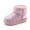 Boots Warm Kids Snow For Children Toddler Winter Princess Child Shoes Non-slip Flat Round Toe Boys Girls Baby Lovely 221122