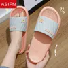 Asifn Casual Platform Pantofole Donna Summer Indoor Camera da letto Antiscivolo Eva Soft Slides Uomo Donna Spessa suola Beach Light infradito J220716