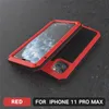 İPhone Koruma Kılıfları için Cep Telefonu Kabuğu Şok geçirmez Kapak R-Sadece Ağır Hizmet Zırh Metal Alüminyum 13 12 11 Pro Max XR 8 6S Plus
