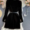 Cool Black Velvet Women Blazer Suit Street Power per il matrimonio Madre della sposa Indossare la giacca formale da sera