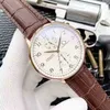 Relógio masculino i-wc relógio mecânico português sete tendências moda cinto real automático oco à prova d'água totalmente kav5
