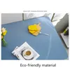 Table Cloth PU leather table cover Waterproof oilproof cloth student desk mat office Decor protector custom elasticity 221122