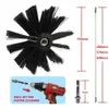 クリーニングブラシ150mmロータリーチムニーブラシ長いハンドルドライヤー用の柔軟なロッド内側の壁と屋根ツール221122