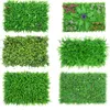 Faux floralgrüne künstliche Pflanzenwand 40x60 cm Panels Topiary Hedge gefälschte Leinwand UV geschützt für Innengartenzaun im Freien 221122 221122