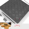 Attrezzature per la lavorazione degli alimenti Commerciale CE 110 V/220 V NO-stick 25 fori olandese poffertjes grill mini macchina per pancake elettrico pancake maker