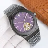 Guarda Diamond Watch Mens Movve MECCANICA AUTOMATICO Sapphire in acciaio inossidabile Orologi di moda impermeabile Montre de Luxe 41mm ES
