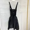 Basic Casual Dresses Designer Hoge versie Casual rok Suspender Rokken Designer Jurk Women Fashion Black Shirt Dress