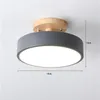 Deckenleuchten LED-Licht Moderne Macaron-Kronleuchterlampe Innenküche Wohnzimmer Schlafzimmer Flur Veranda Lampara Glanz