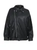 Kadın Ceketler Eam Yüksek Kaliteli Bahar Siyah Pu Deri Gevşek Tartış Yakalama Fermuar Moda Vahşi Ceket La938 221122