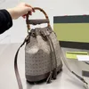 Nuove borse a secchiello Design Luxurys Borse da donna Borsa a tracolla con manico in bambù Borsa a tracolla da donna Alta qualità con scatola