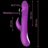 SSCC Sex Toy Rabbit Vibrator Masaż 7 Wibracje częstotliwości 3 Obrót huśtawki teleskopowy z funkcją ogrzewania dla kobiet Toys3648319