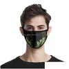 Designer Masks Meryl Leaves Mascarilla Reusable Dust Face Masks Fashion Custom Breathable Anti Smoke Respirator Washable Respirable Dh7Ol
