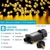 Kerstdecoraties 30m 50m 100m LED -ijs snoer licht waterdicht voor openlucht thuisfeest bruiloft decoratie 8 modi Garland Fairy Lights 221122