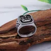 Cluster Rings Fashion Vintage Crown Ring Hip-Hop Style Biker High Quality Stainless Steel For Men Party Jewelry