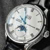 Superclone LW zegarek Auto Zegarek Men Men Chronograph Sapphire Moon Luxury Faza Automatyczna data Kalendarza mechaniczna CWXF