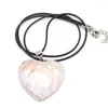 Chains 45cm Natural Heart Shape White Black Shell Charm Pendant For Women Girls Necklace Jewelry Accessories Gifts Size 40x40mm