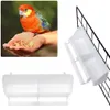 Inne zapasy dla zwierząt domowych 2PCS wiszący ptak Osch White Cage Bird Food Box Feed Cup pojemnik 221122