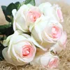 Decorative Flowers Wreaths 7 Heads Sweet Roses Artificial Festival Necessary Wedding Decorations White blue Color Fake Silk Home Decor 221122