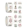 Gift Wrap 500st Rose Gold God God Christmas Stickers Självhäftande semester för dekor bröllopskort Etikett