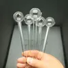 wholesale Smoking - 13cm clear glass straight burn pot Hookah Accessories