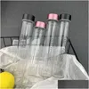 زجاجات المياه شفافة كوب كوب العشاق على طراز طويل الزجاجات مشروب العصير