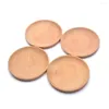 Plates Eco-Friendly Snack Plate Round Wooden Cake Dish Home / El Dessert Service Tray Wood Sushi Board Party Tableware