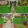 Faux Floral Greenery Artificial Leaf Privacy Fence Roll simulado parede verde paisagismo ao ar livre Jardim quintal Decoração de varanda 221122