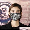 Designer masker anti dimma respirator tvättbara ansiktsmasker dammtät mascarilla solskade mode leopard tryck livskydd i lager dhlaw