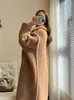 Womens Fur Faux M Winter Tedy Teddy Bear Coat for Women Camel Hair Medium Scyouette Silhouette Alpaca Fur Coat Women 221122