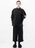 Garnitury męskie cewka męska klamra chiński styl stojak nieregularny luźny garnitur duży spersonalizowany asymetryczny swobodny kurtka