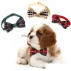 Colarinhos de cachorro colareshes cachorro animal de estimação gravata borboleta de borboleta junção bowknot colares de galhetas de animais de estimação Jóias de broto de joalheria DOT Ribbon Cada se dhk6t