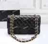 Double Flap Bags Handtassen Designer Lambskin Caviar Lady Shoulder Silver Gold Chain Bag Portemonnee Leer Mode Pochette Vrouwen Luxe Klassieke Handtassen