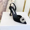 women's sandals Satin Women High Heeled crystal flower jewelry leather sole designer fashion luxury elegant a variety of colors available