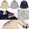 Fashion Boy Casual Clothes Kids Designer Clothes Shirts Long Sleeve Plaid Brand Pattern 3-8Y Lapel Toddler Shirt
