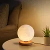 Bordslampor Creative Moon LED G9 Lamp för sovrummet sovrum vardagsrum pla atmosfär lyxdekor natt