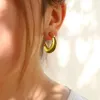 후프 귀걸이 구명 기간 디자인 화려한 투명 아크릴 기하학적 귀걸이 여성을위한 보석 보석 액세서리