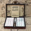 Numerato Mahjong 144 Til Mah-Jong Set Portable Chine Toy con box da gioco da gioco per feste in box