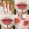 Cappuvini Bubble Lip Gloss Mirror 물 액체 립스틱 보습 립글로스 오래 지속되는 섹시 립 틴트 메이크업 한국 화장품