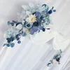 Couronnes de fleurs décoratives 2pcs arc de mariage artificiel verdure tonnelle arrangement floral fête réception toile de fond décor multiple style cérémonie 221122