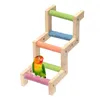 Other Pet Supplies Hamster Chew Toy for Teeth Natural Wood Ladder Climbing Bridge Bird Toys 221122