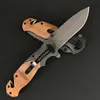 Coltello pieghevole Liome X50 con manico in legno Coltelli tascabili da difesa di sicurezza tattici multifunzionali da campeggio all'aperto