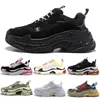 Beige Moda Donna Uomo Dr Triple Scarpe Nero Bianco Rosa Giallo Paris 17fw Triple s Sneakers Casual Scarpe da papà Scarpe sportive firmate 36-45